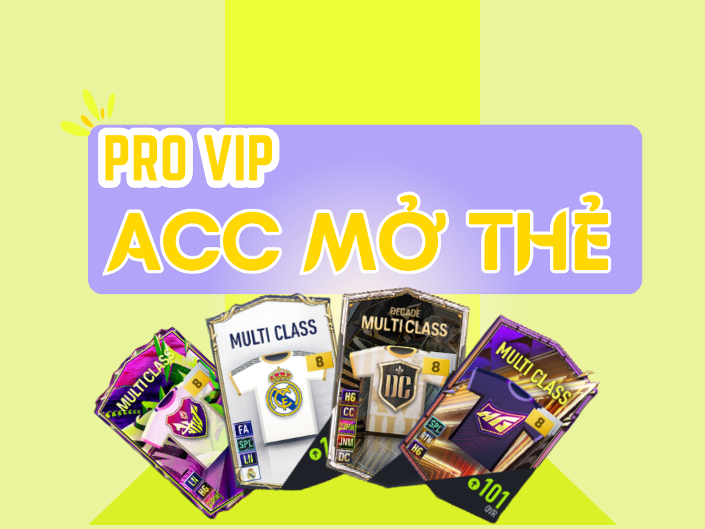 ACC MỞ THẺ PRO VIP
